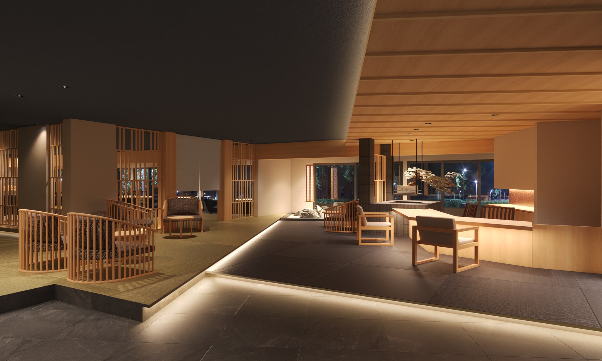 「御宿皐月」ロビー改修イメージ