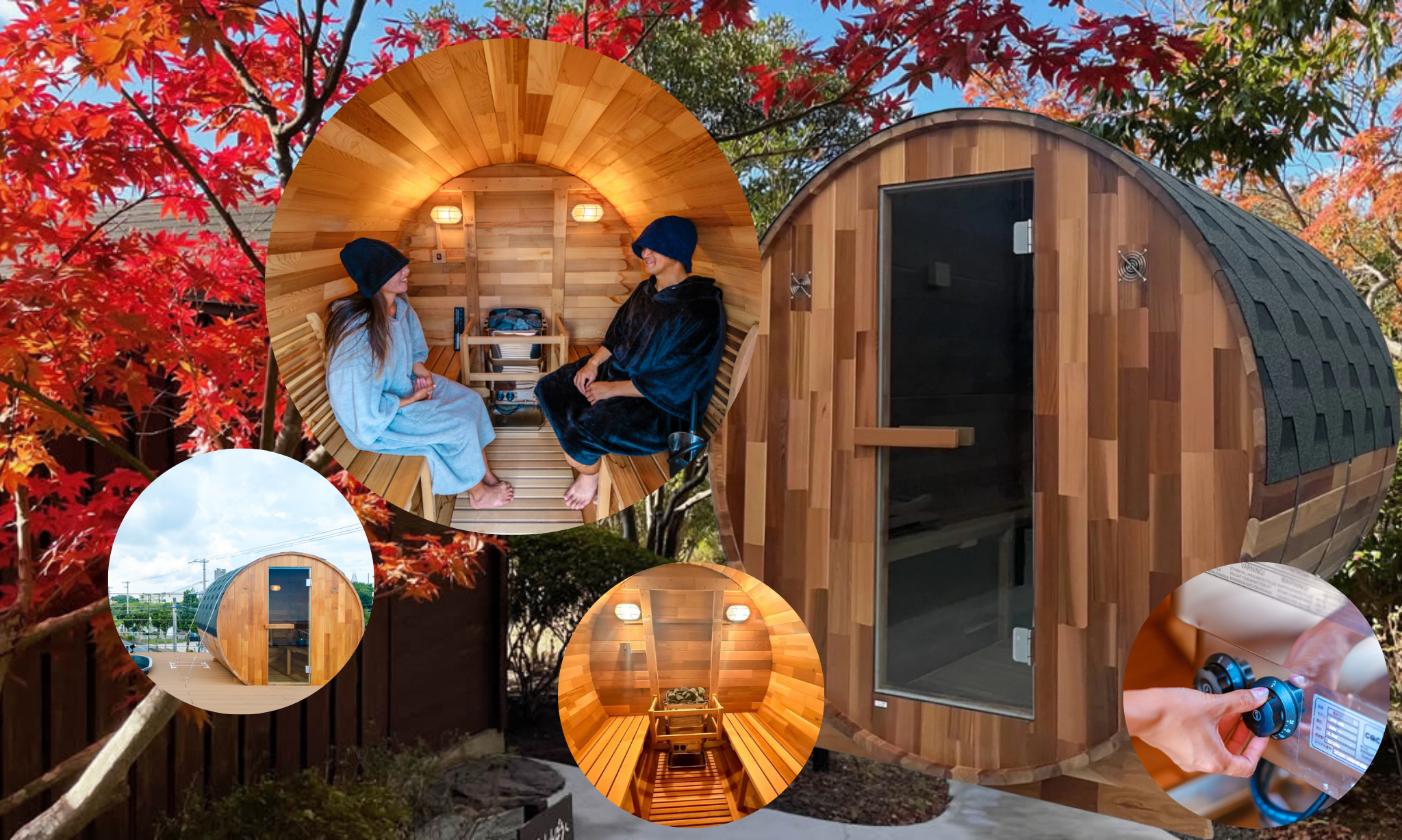 「御宿皐月」女湯バレルサウナイメージ